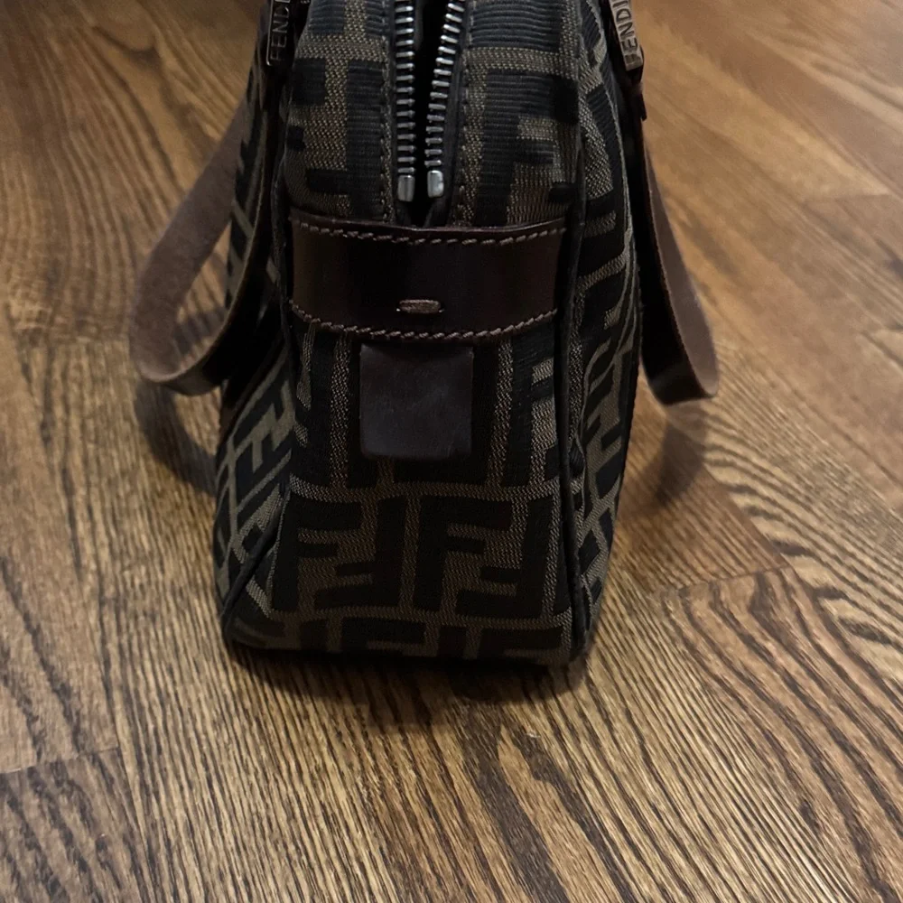 Fendi Zucca Boston Bag Authentic